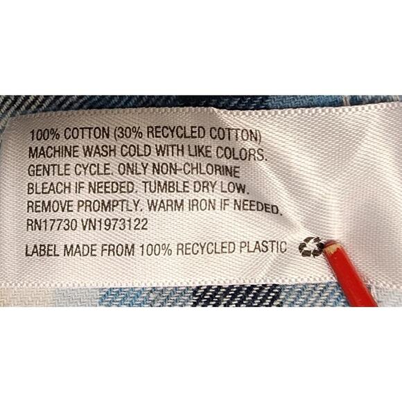 Universal Thread Paid Long Sleeve Button Down Shirt Size Medium - Picture 7 of 7